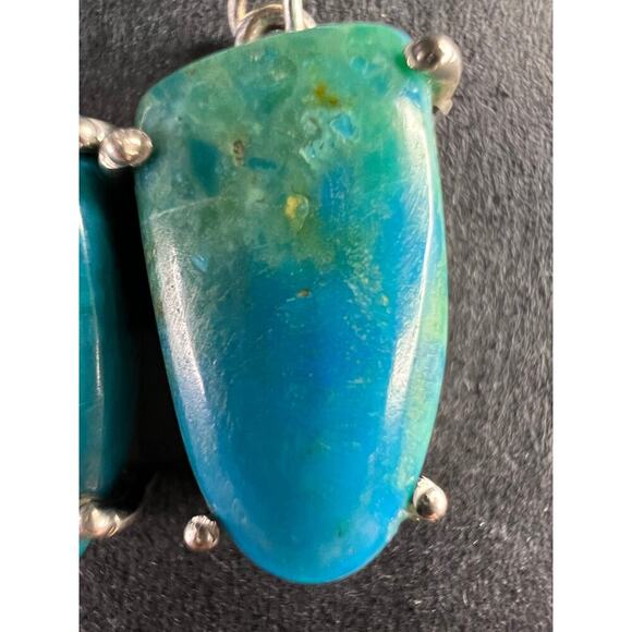 NEW Peruvian opalina sterling silver dangle earrings - Picture 7 of 11